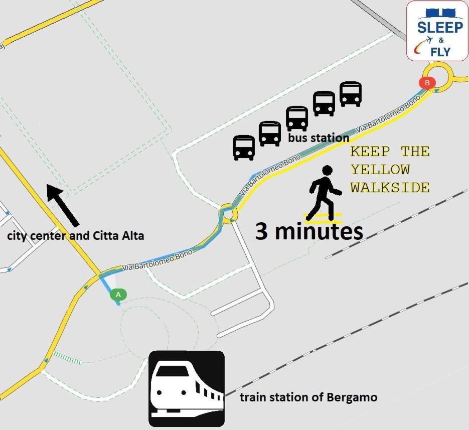 Sleep & Fly Bgy Airport-Station-Center Apartamento Bérgamo Exterior foto